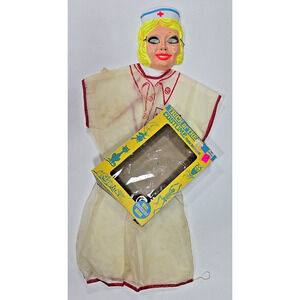 1960's Halco J. Halpern Co. Nurse Costume 1340 - Mask - Original Box U224